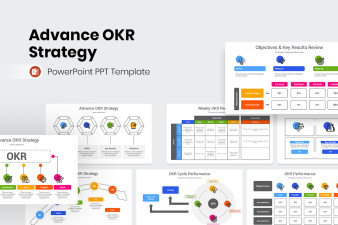 Advance OKR Strategy PowerPoint Template