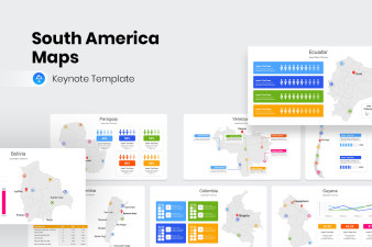 South America Maps Keynote Template
