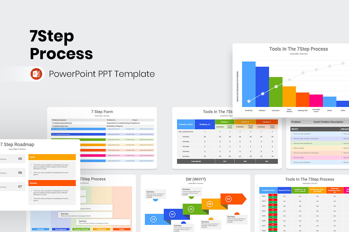 7Step Process PowerPoint Template | Nulivo Market