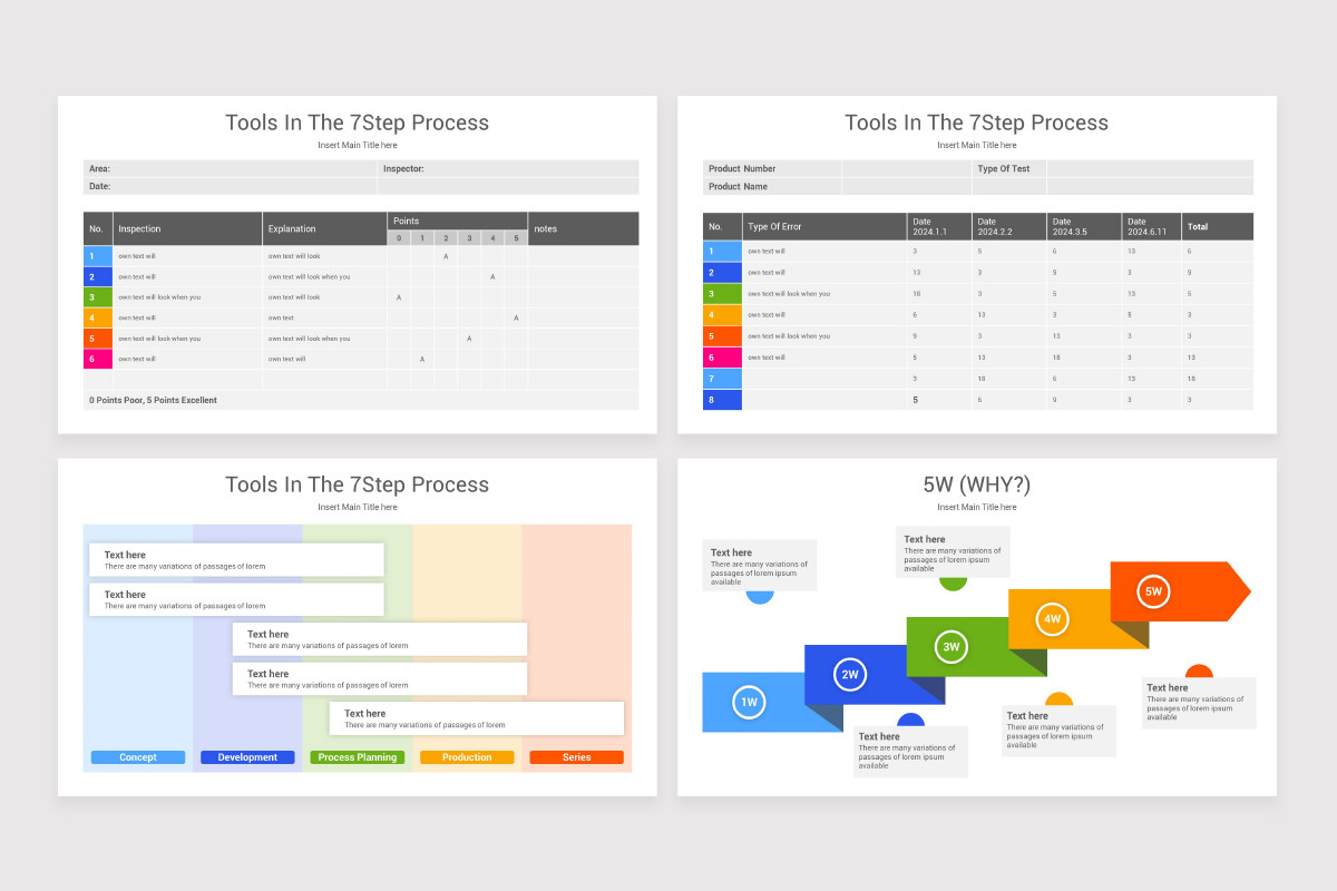 7Step Process Google Slide Template | Nulivo Market