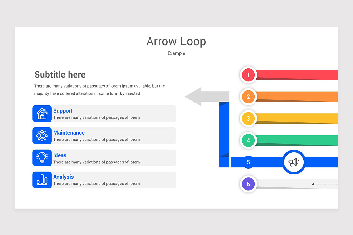 Arrow Loop Keynote Template | Nulivo Market