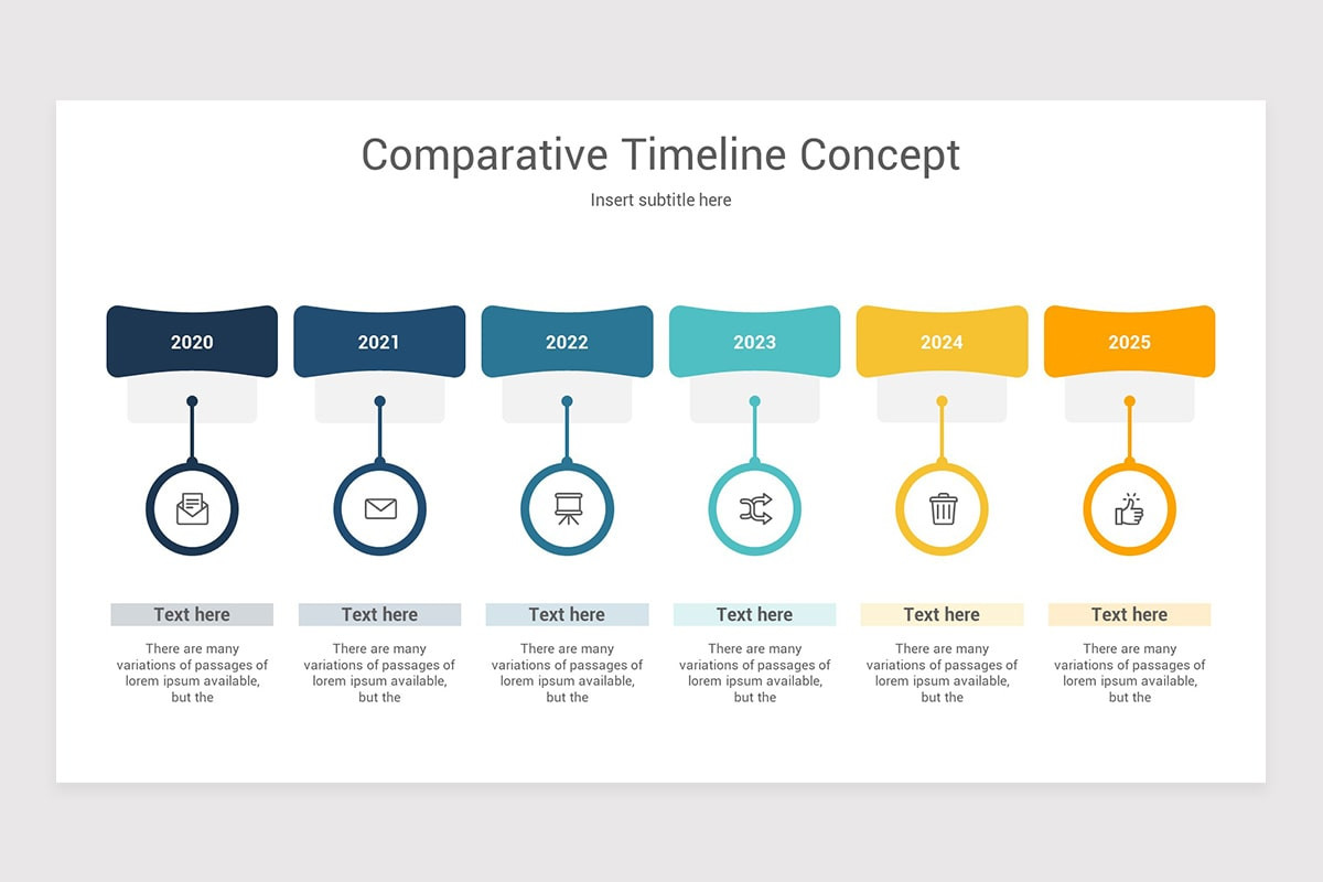 Comparative Timeline Google Slide Template | Nulivo Market