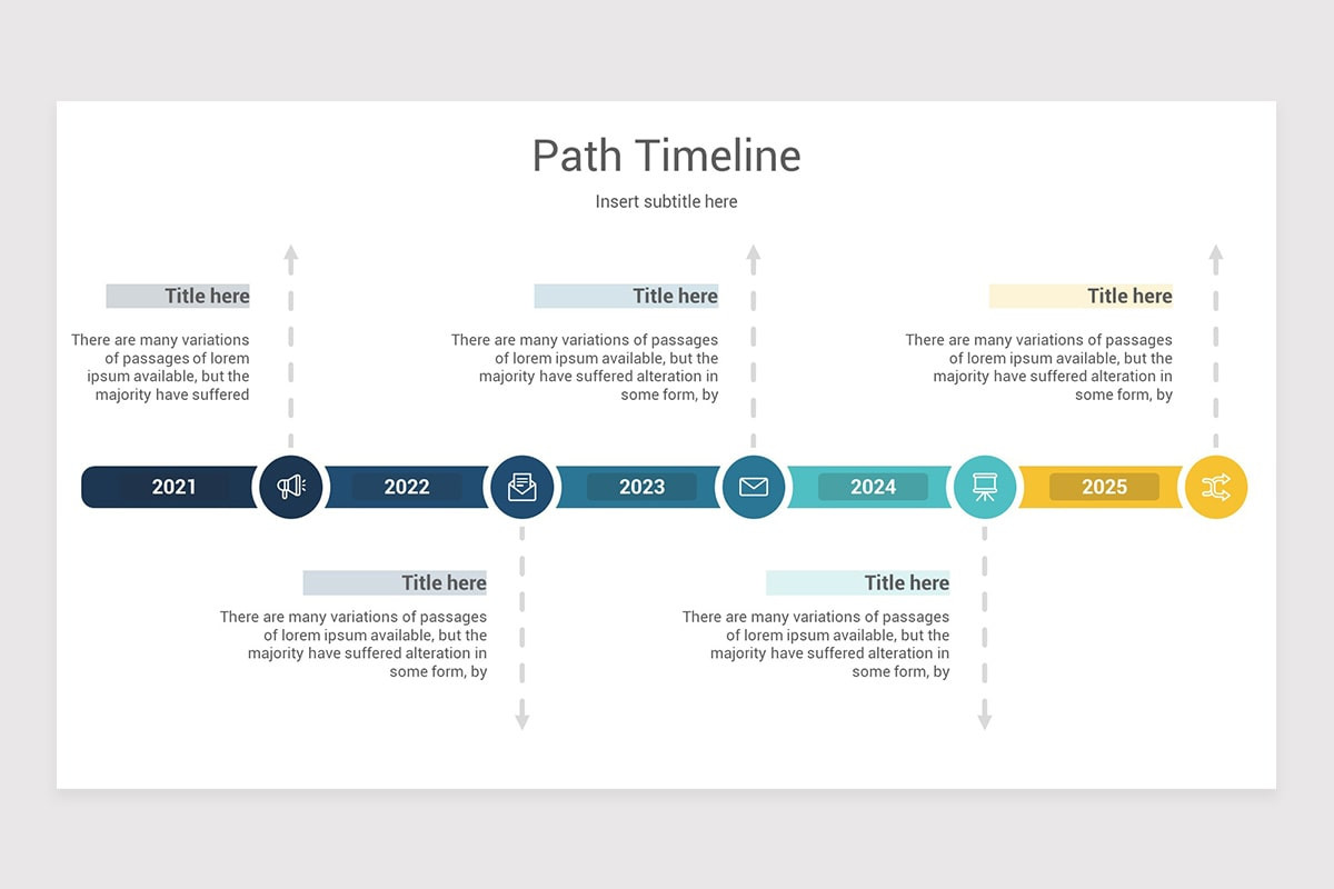 Path Timeline PowerPoint Template | Nulivo Market