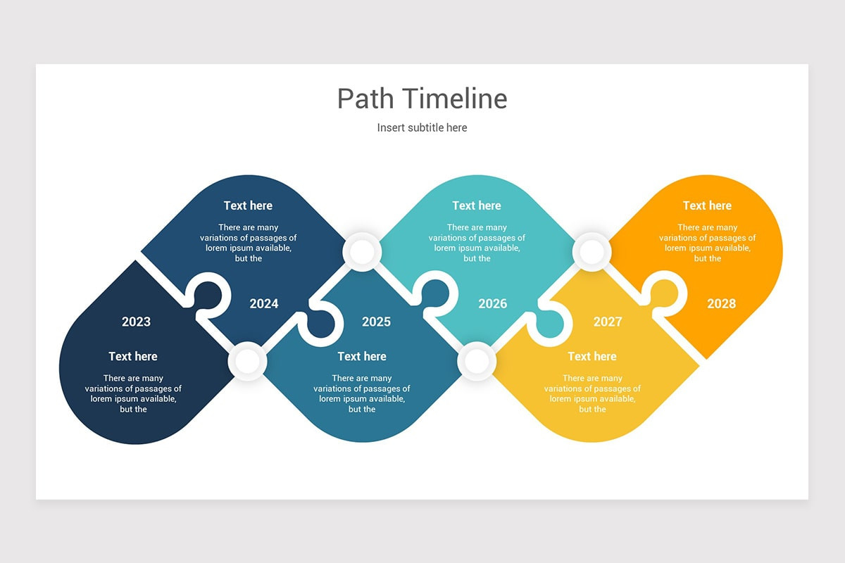 Path Timeline PowerPoint Template | Nulivo Market