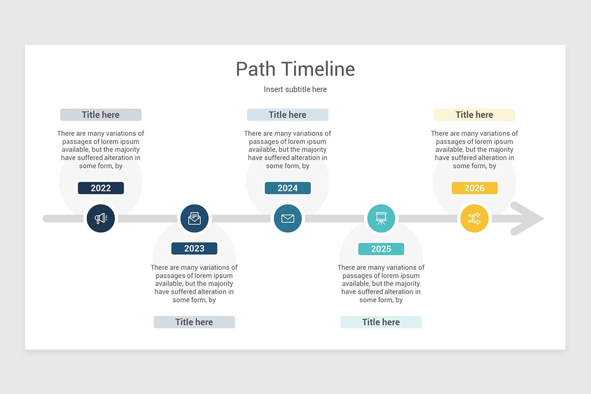 Path Timeline PowerPoint Template | Nulivo Market