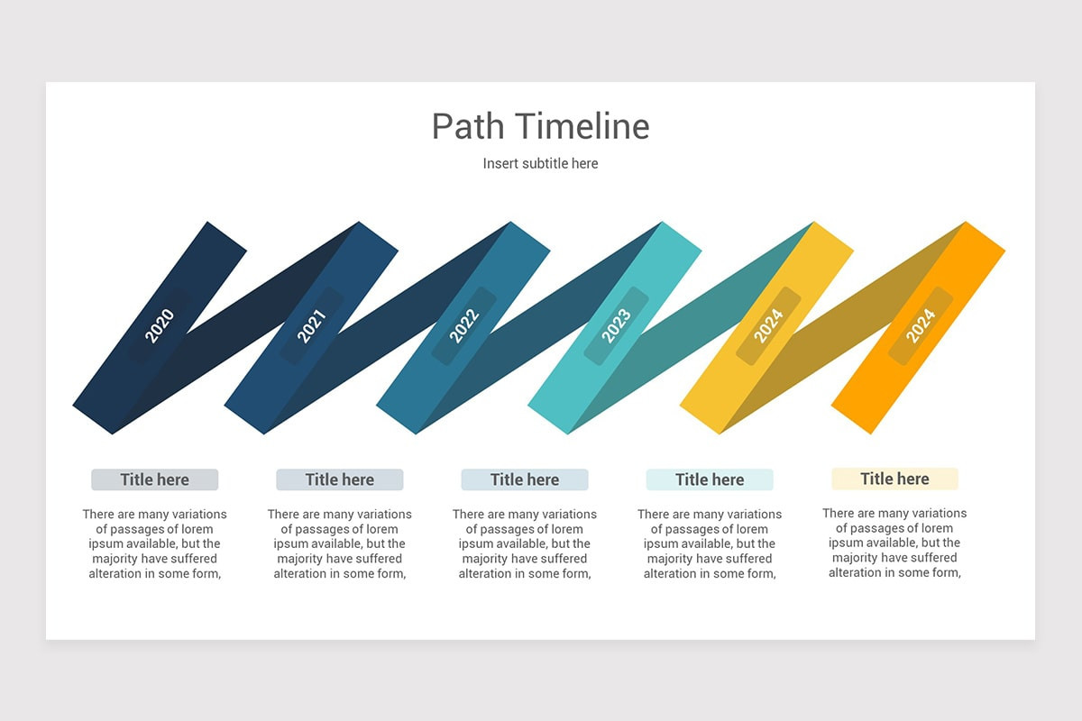 Path Timeline PowerPoint Template | Nulivo Market