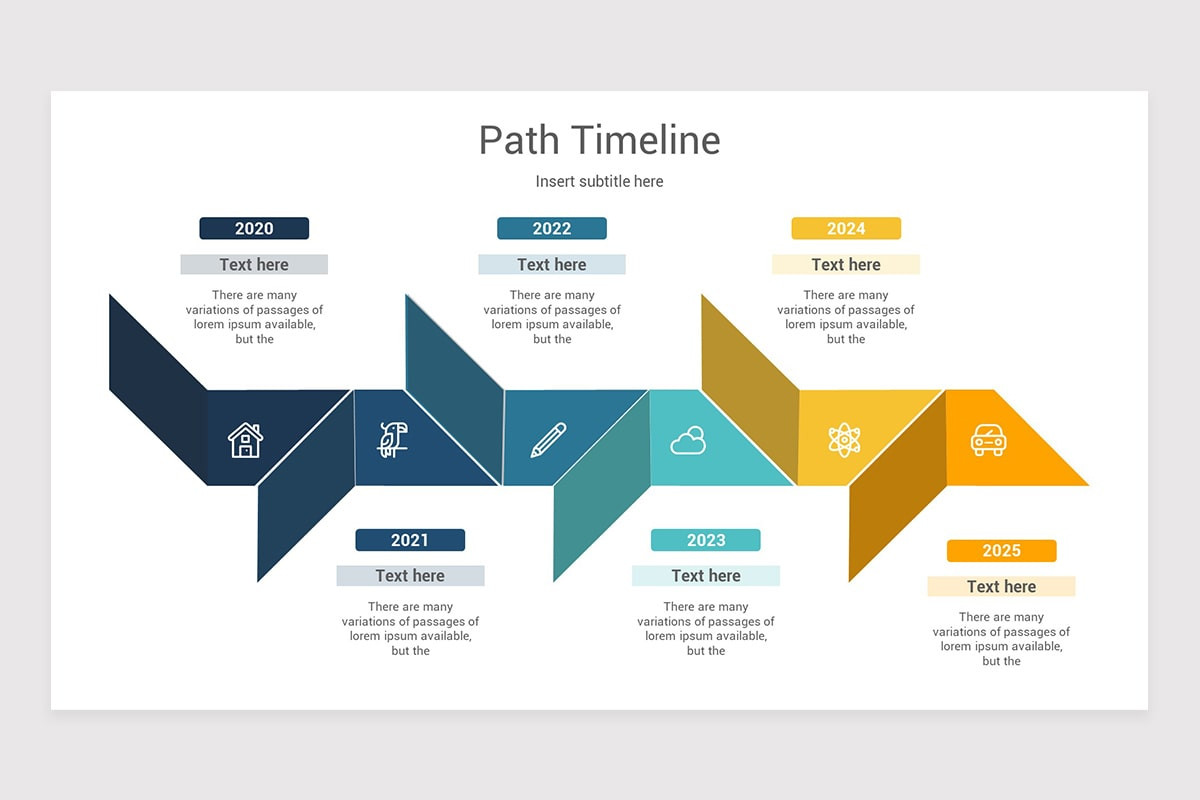 Path Timeline PowerPoint Template | Nulivo Market