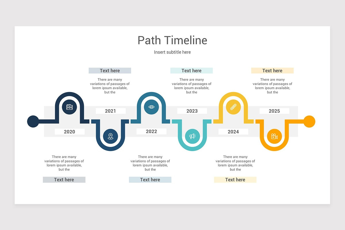 Path Timeline PowerPoint Template | Nulivo Market