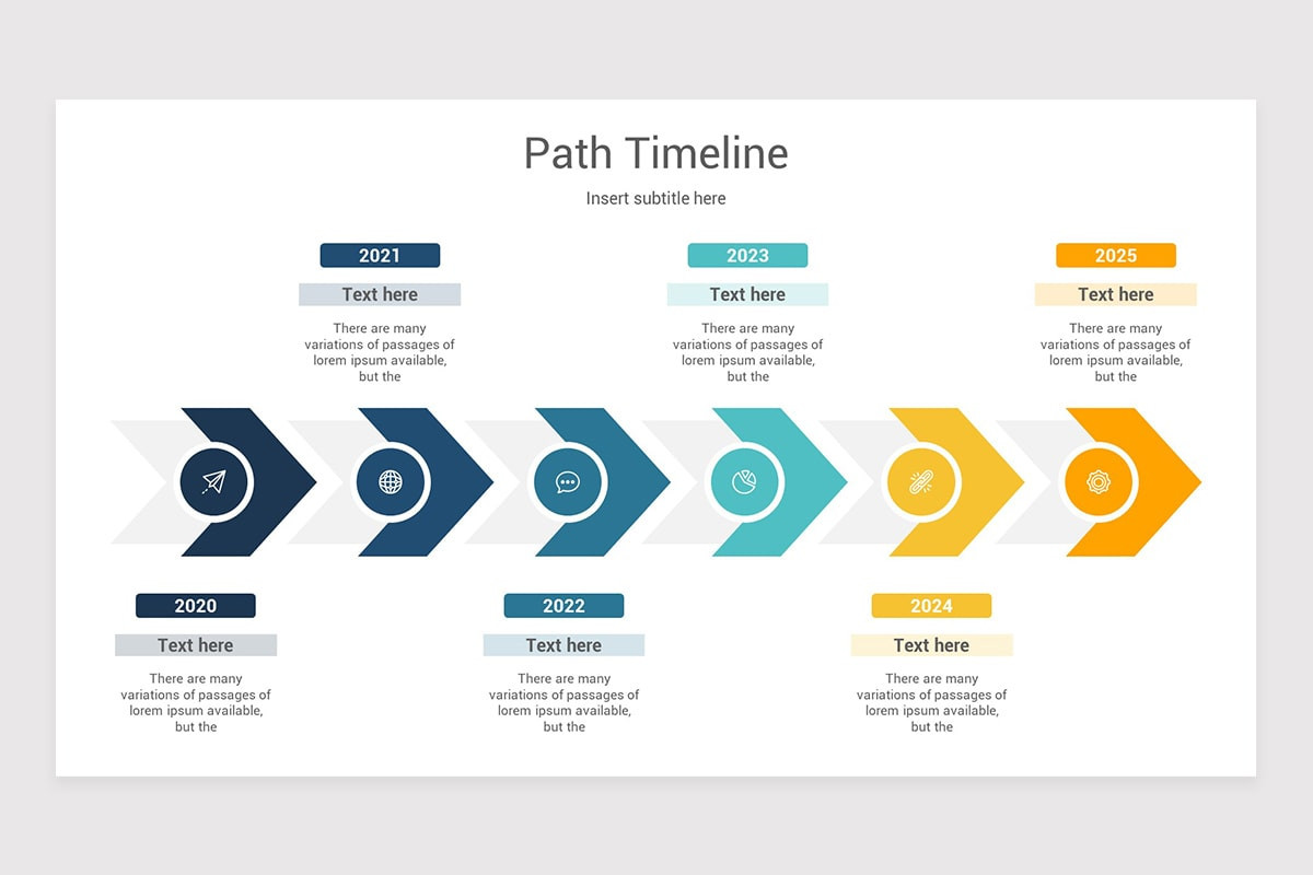 Path Timeline Google Slide Template | Nulivo Market