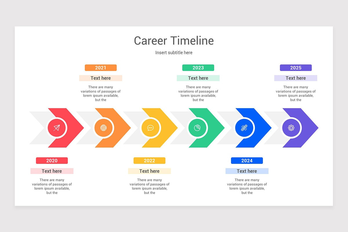 Career Timeline Keynote Template Nulivo Market