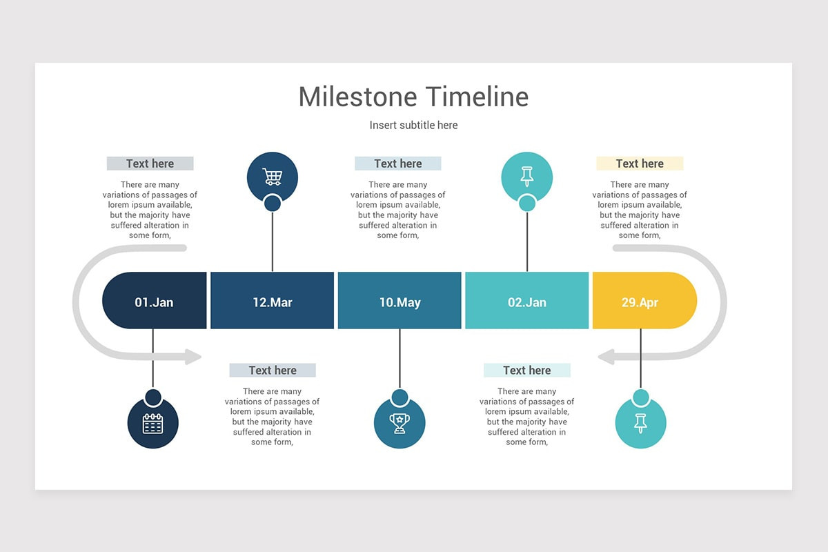 Custom Timeline Google Slide Template | Nulivo Market