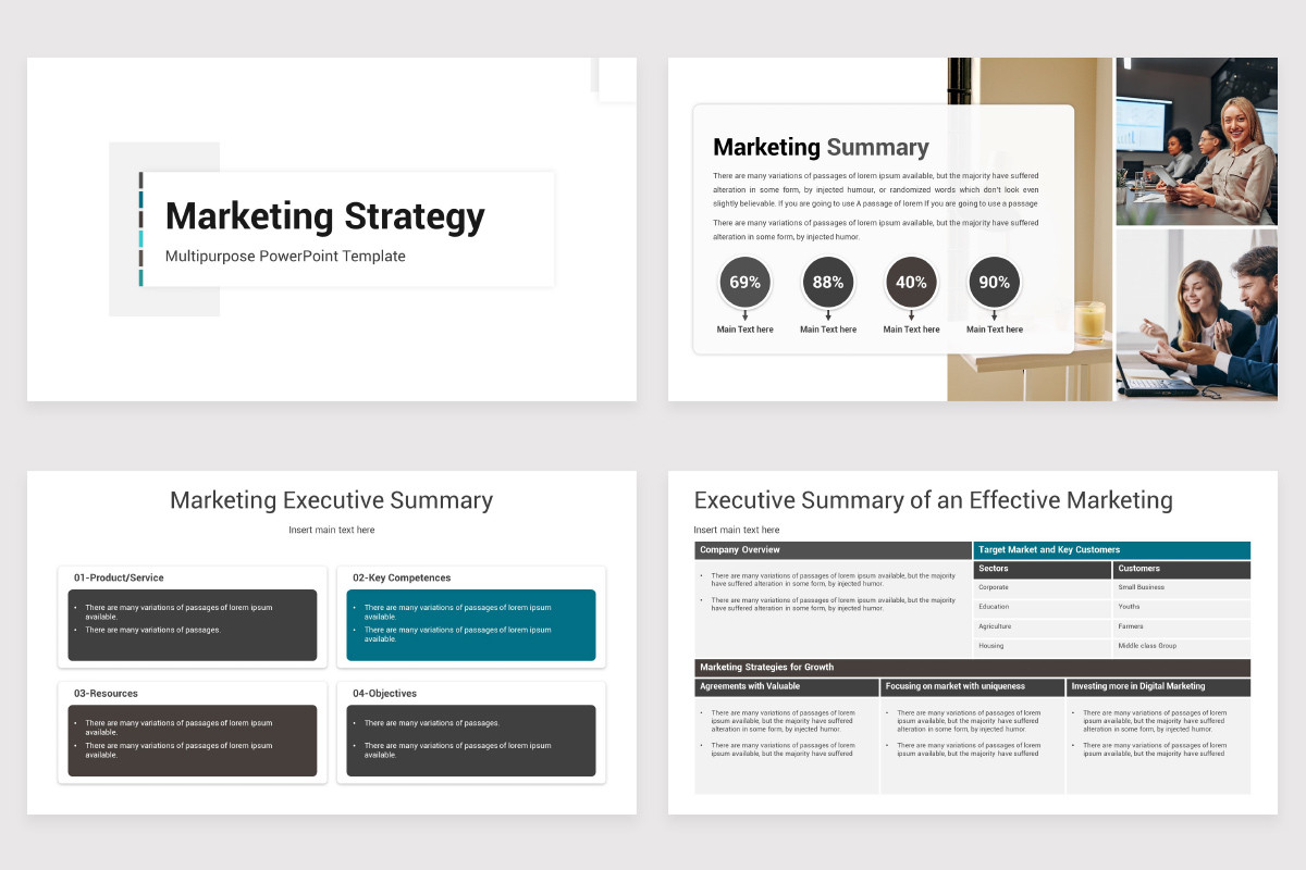 Marketing Strategy Deck PowerPoint Template | Nulivo Market