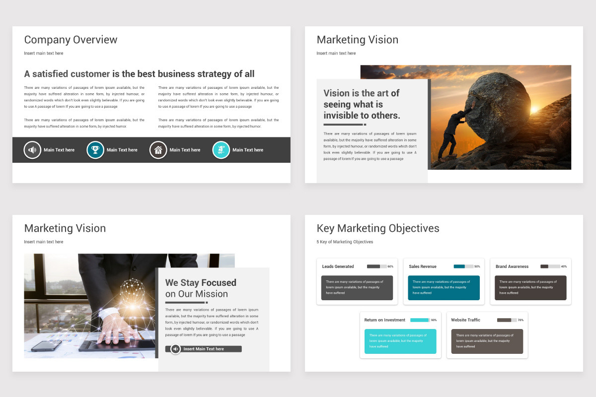 Marketing Strategy Deck PowerPoint Template | Nulivo Market