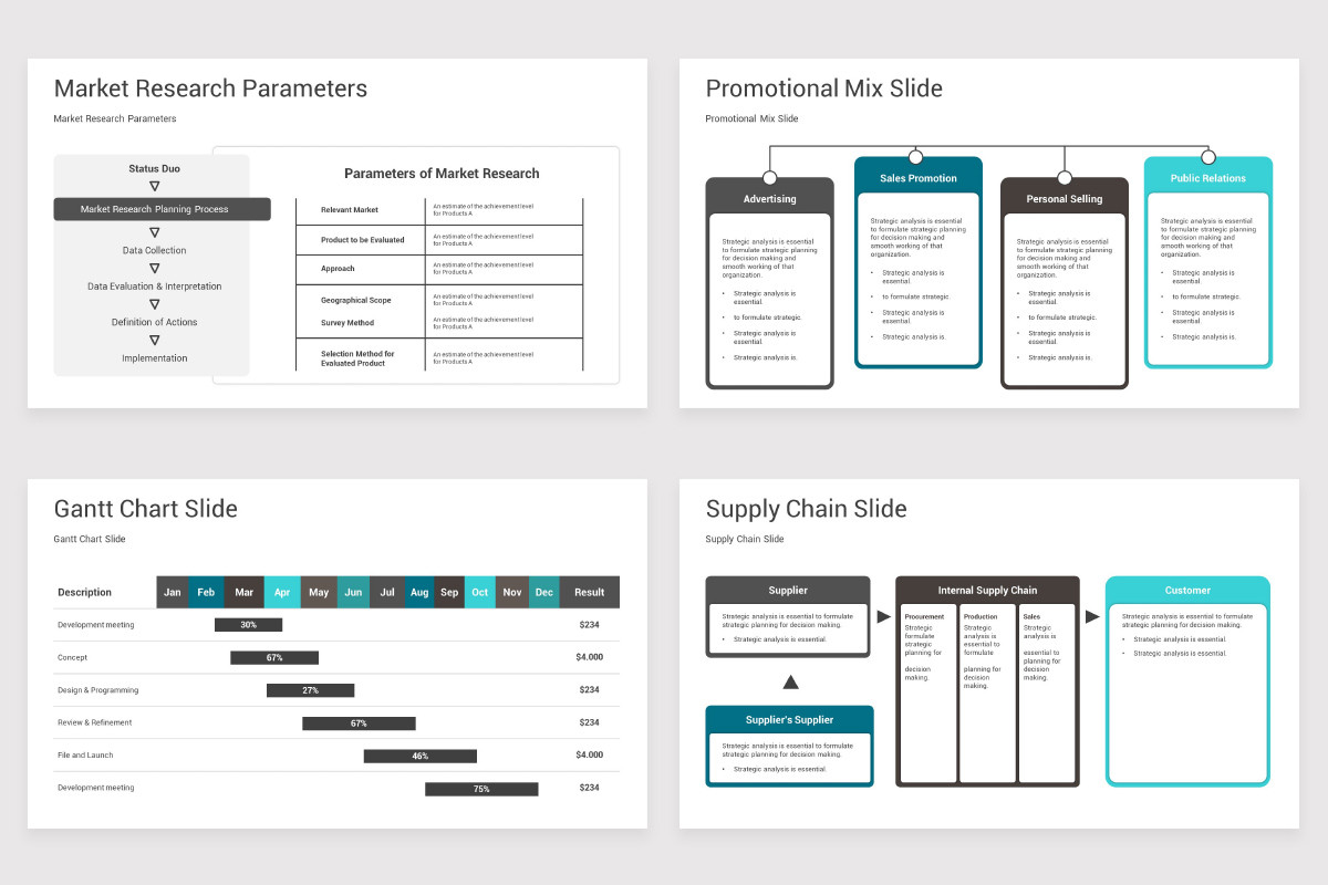 Marketing Strategy Deck PowerPoint Template | Nulivo Market