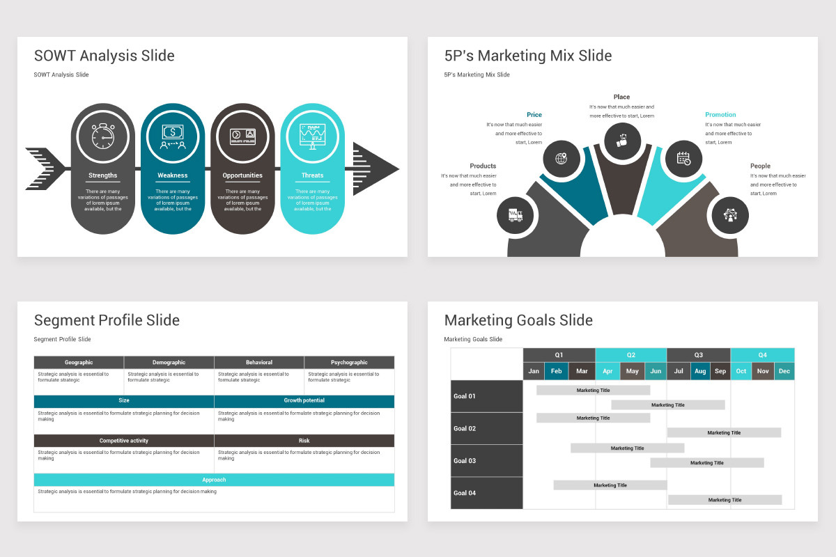 Marketing Strategy Deck PowerPoint Template | Nulivo Market
