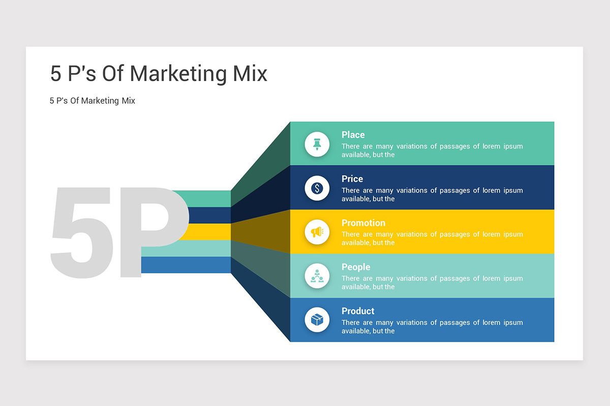 5 Ps of Marketing PowerPoint Template | Nulivo Market