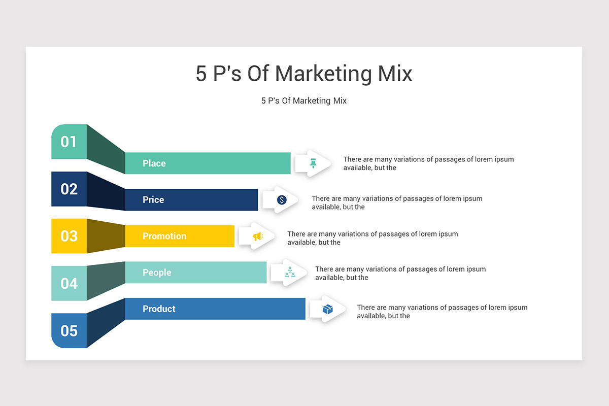 5 Ps of Marketing PowerPoint Template | Nulivo Market