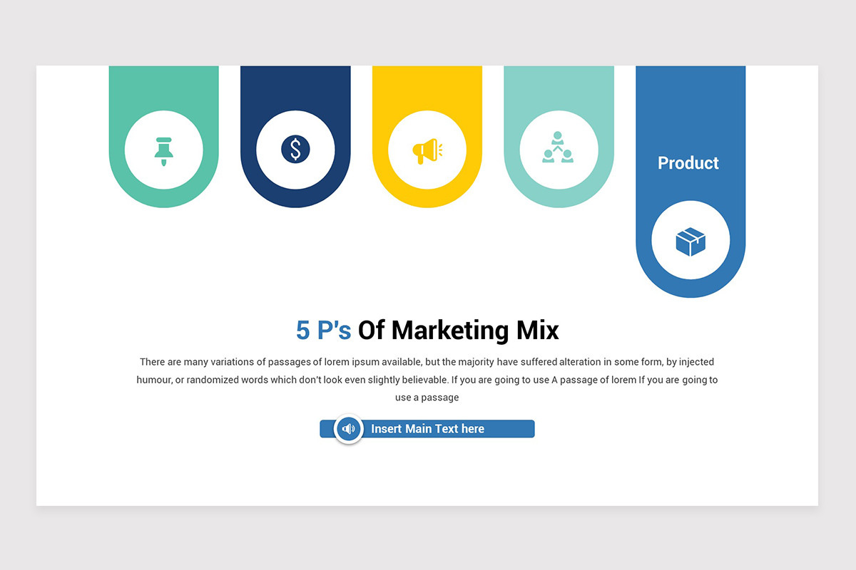 5 Ps of Marketing PowerPoint Template | Nulivo Market