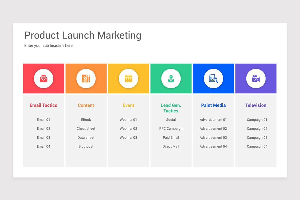 Product Launch Marketing PowerPoint Template Nulivo Market