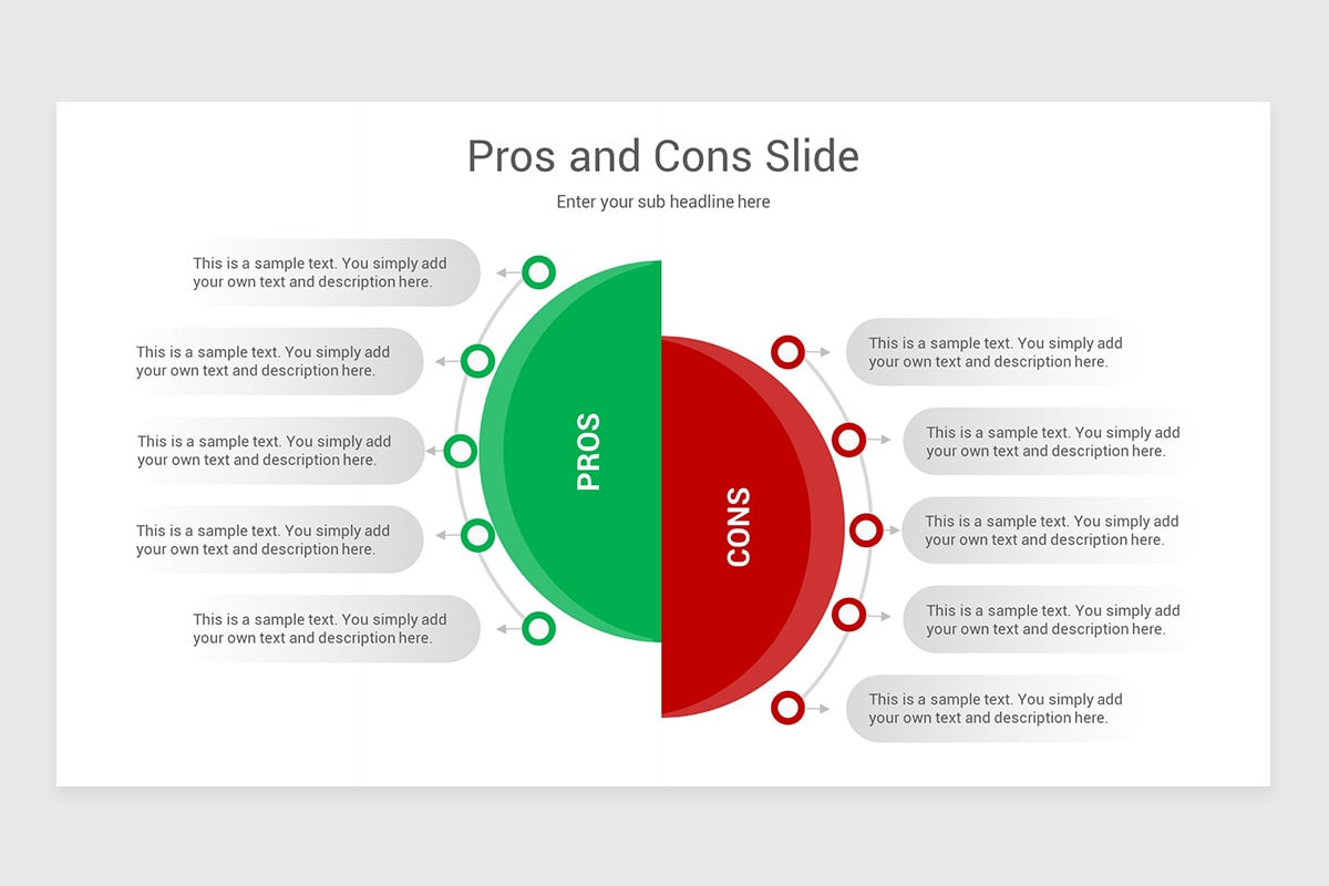 Pros and Cons PowerPoint Template | Nulivo Market