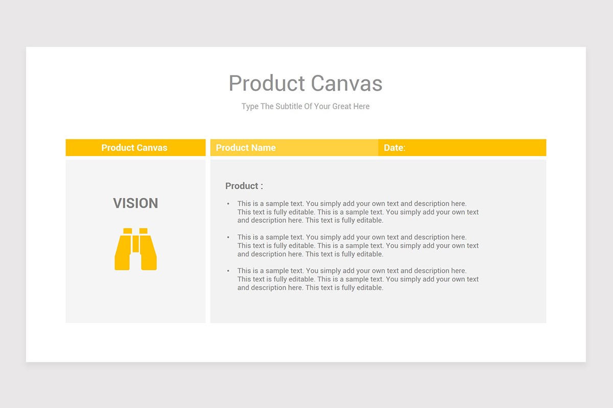Product Canvas PowerPoint Template Nulivo Market