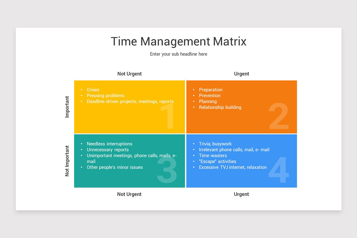 Time Management Presentation PowerPoint Template | Nulivo Market