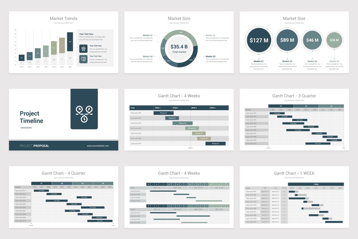 Project Proposal Google Slides Presentation Template | Nulivo Market