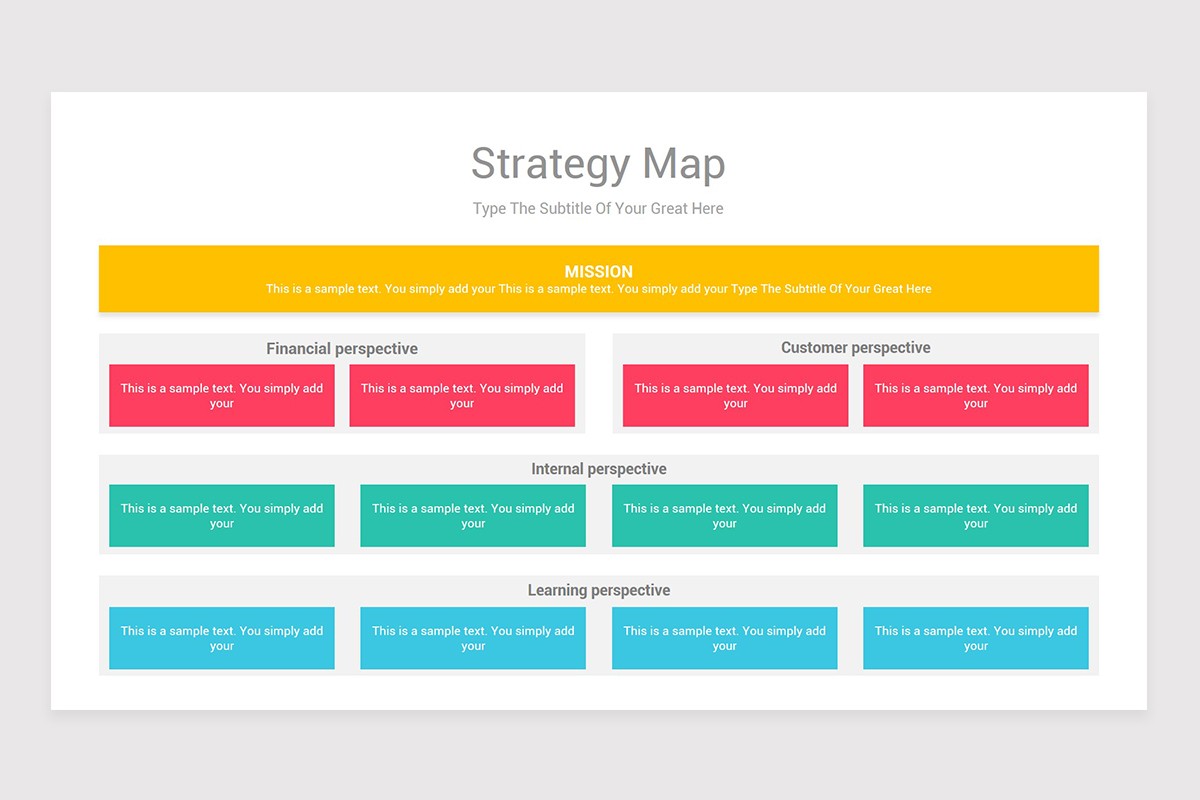 Strategy Map Powerpoint Template