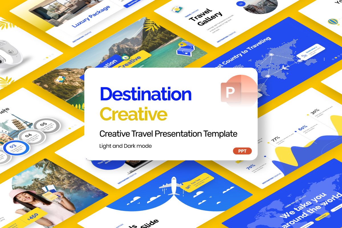 Destination Creative - Travel PowerPoint Template | Nulivo Market