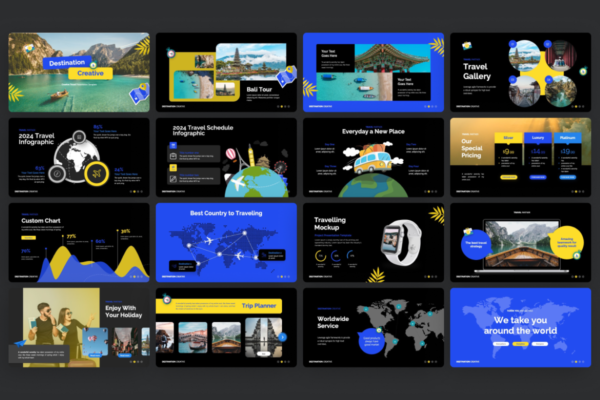 Destination Creative - Travel PowerPoint Template | Nulivo Market