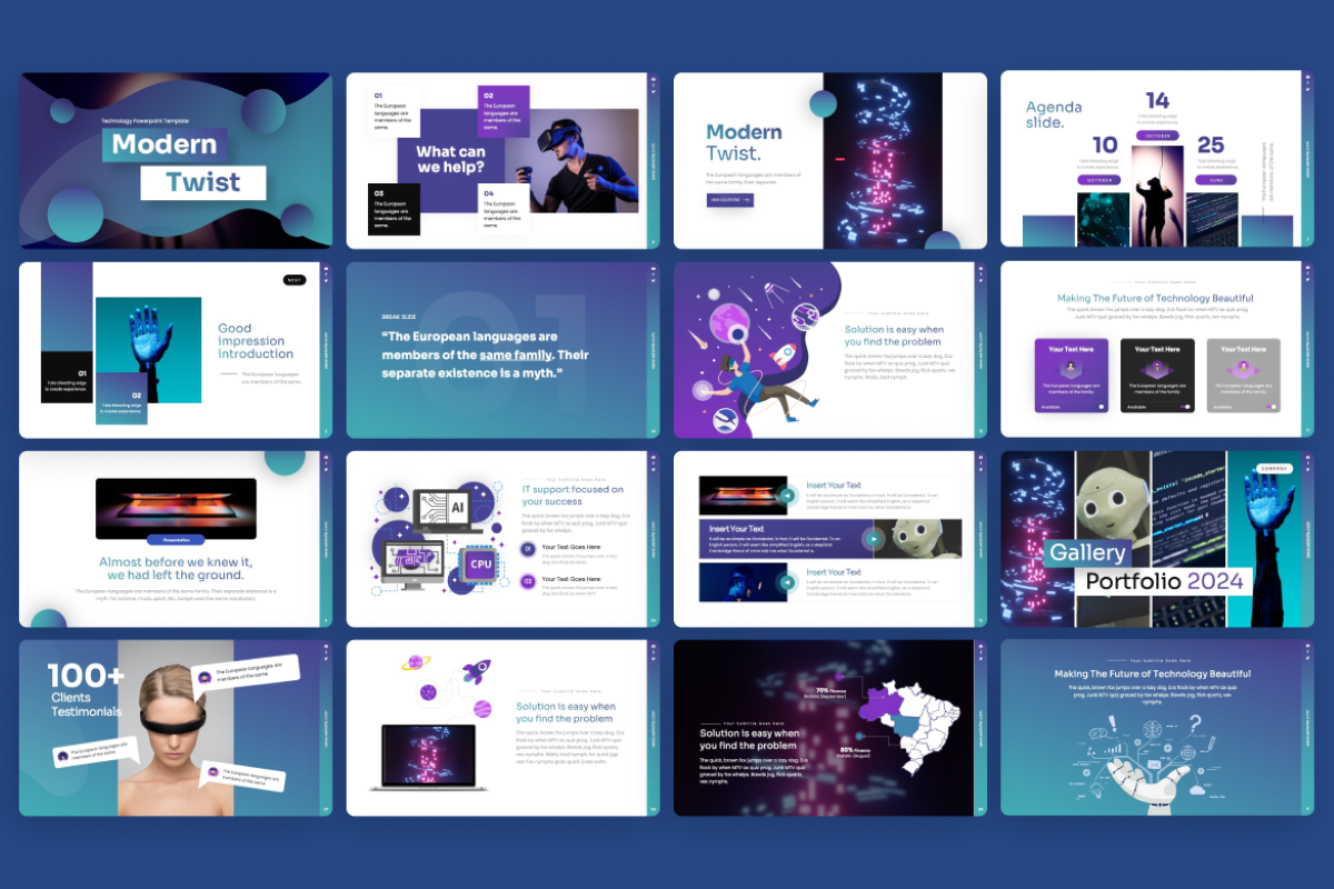 Modern Twist Creative - Technology PowerPoint Template | Nulivo Market