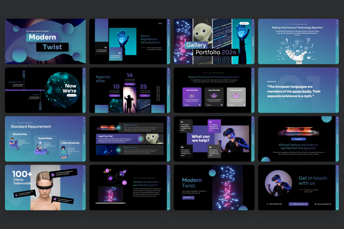Modern Twist Creative - Technology PowerPoint Template | Nulivo Market
