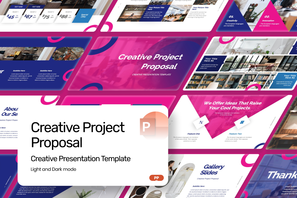 Creative Project Proposal PowerPoint Template | Nulivo Market