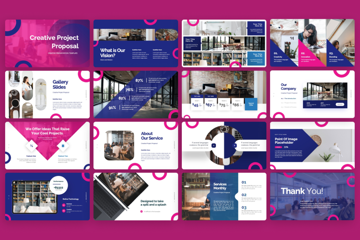 Creative Project Proposal PowerPoint Template | Nulivo Market