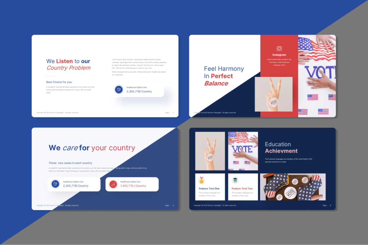 Election Campaign PowerPoint Template | Nulivo Market