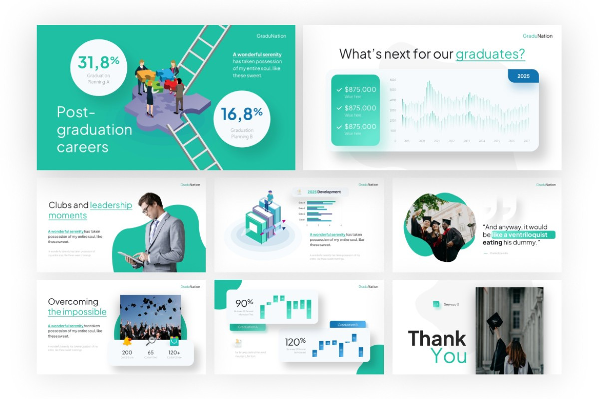 Graduation University RR PowerPoint Template | Nulivo Market
