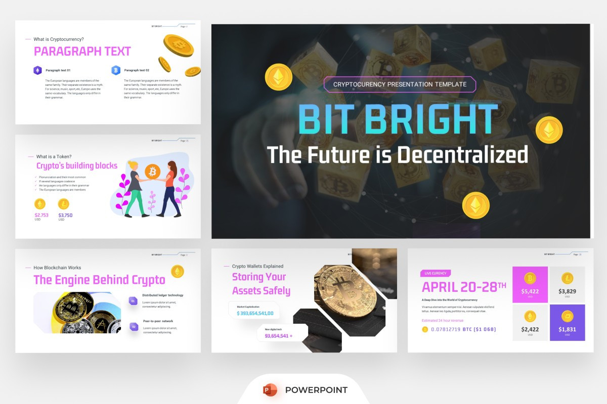 Crypto Coin RR PowerPoint Template | Nulivo Market