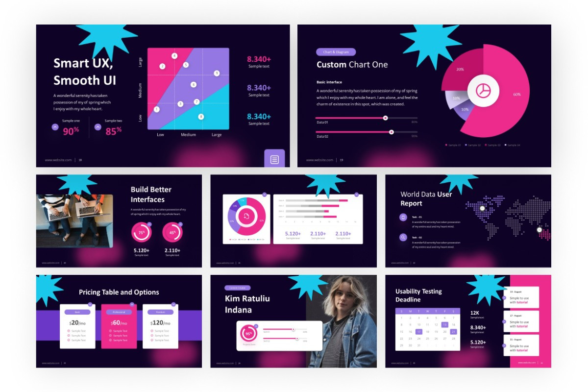 Mobile Apps UIUX RR PowerPoint Template | Nulivo Market