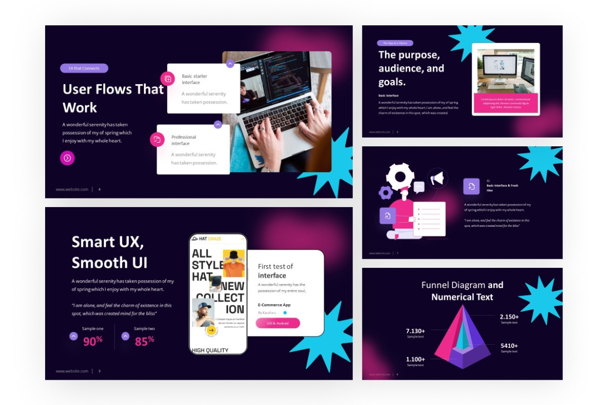 Mobile Apps UIUX RR PowerPoint Template | Nulivo Market