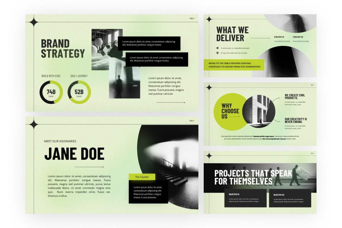 Business Portfolio PowerPoint Template | Nulivo Market