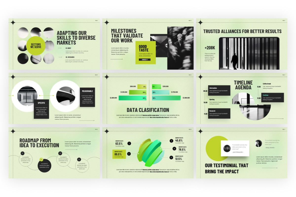 Business Portfolio PowerPoint Template | Nulivo Market