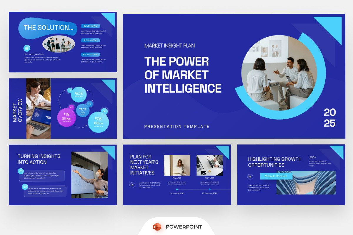 Market Insight Plan PowerPoint Template | Nulivo Market