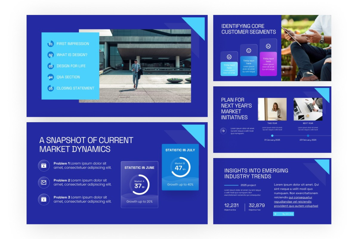 Market Insight Plan PowerPoint Template | Nulivo Market