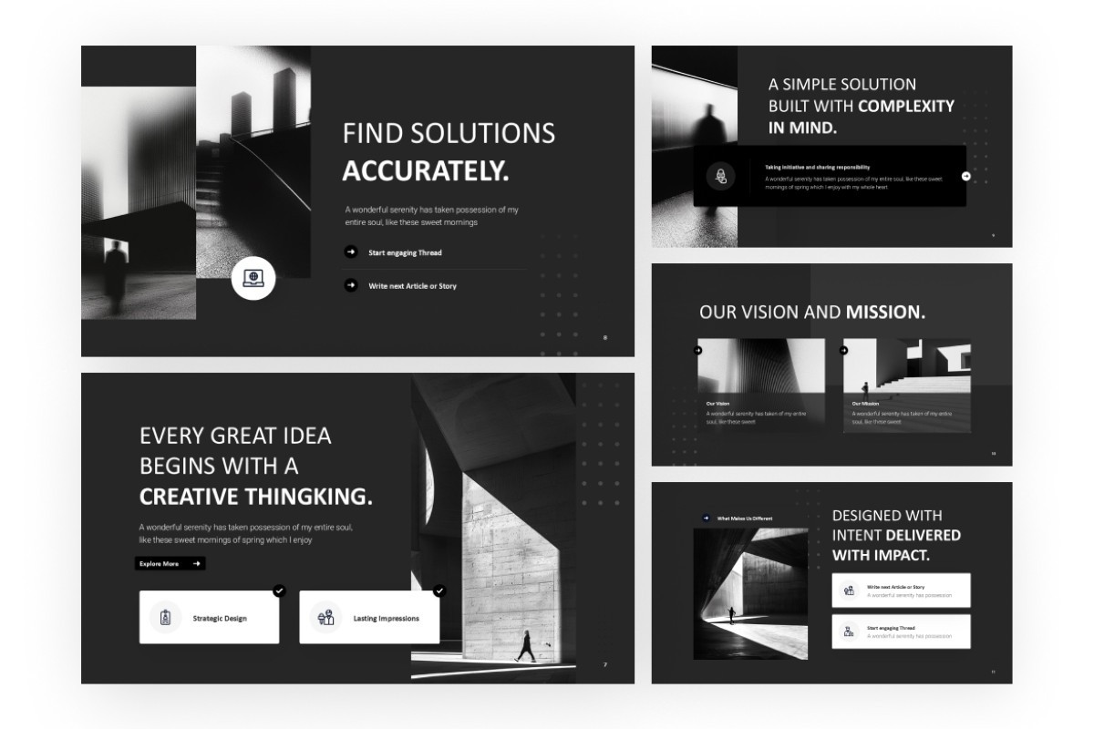 Black PowerPoint Template | Nulivo Market