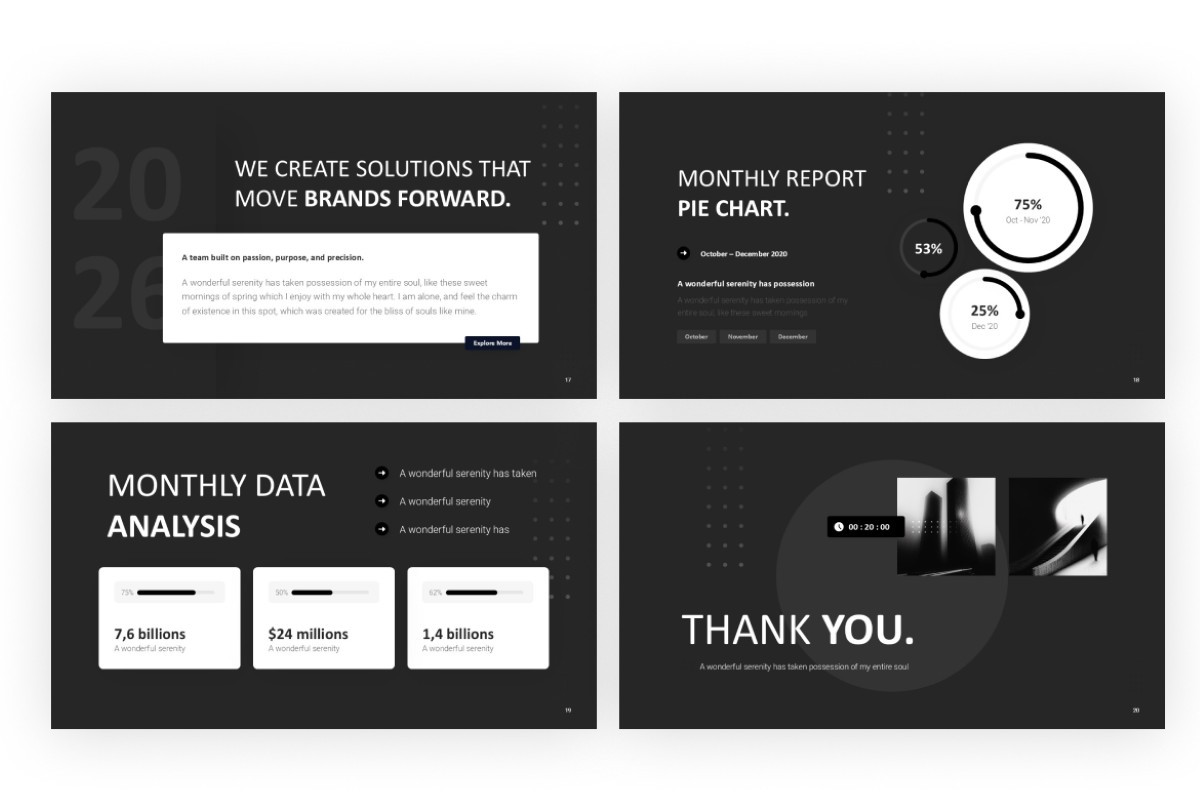 Black PowerPoint Template | Nulivo Market