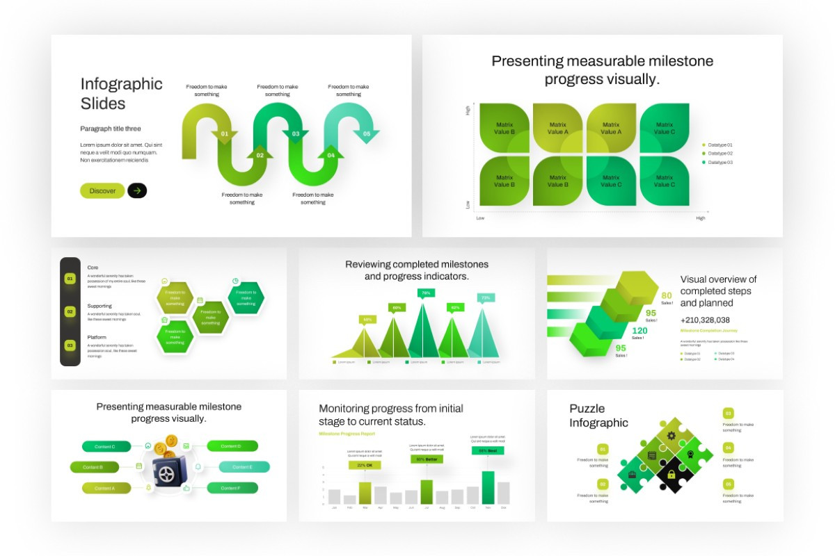 Progress Milestone PowerPoint Template | Nulivo Market