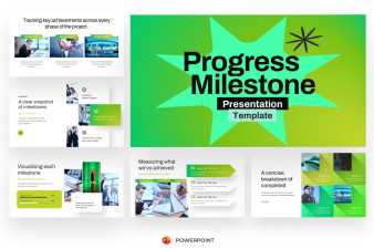 Progress Milestone PowerPoint Template | Nulivo Market