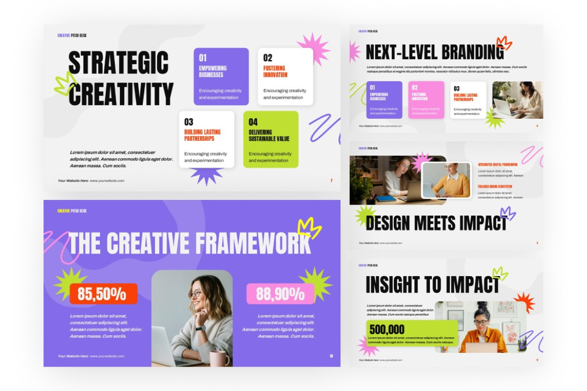 Creative Agency Pitch Deck PowerPoint Template | Nulivo Market