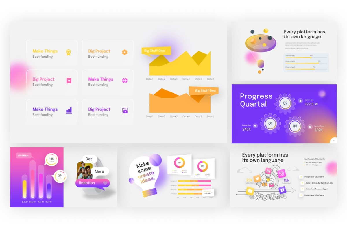 Gen Z Social Media Kit PowerPoint Template | Nulivo Market