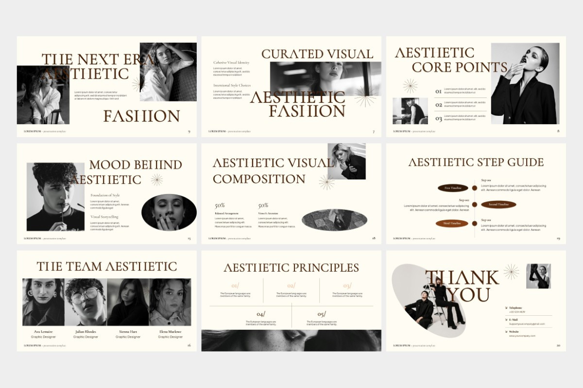Aesthetic Look PowerPoint Template | Nulivo Market